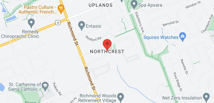 map of 46 NORTHCREST DRIVE